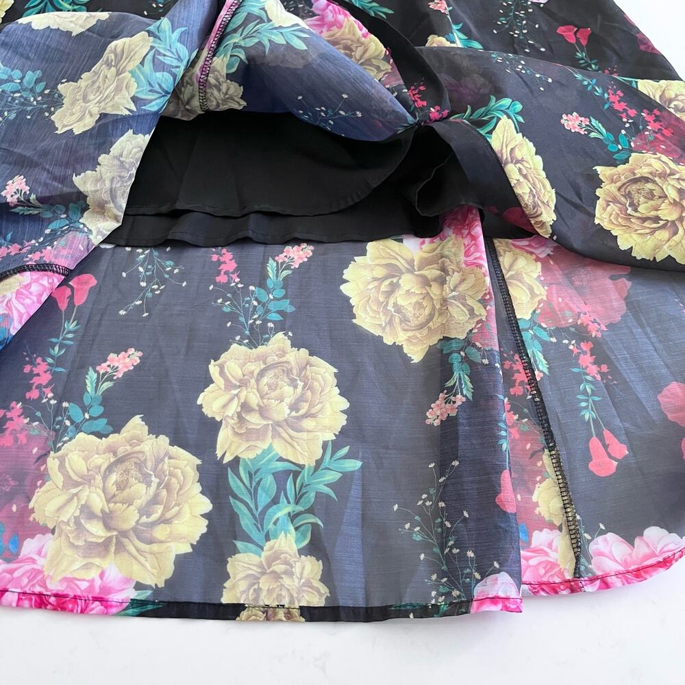 Beulah Style floral fit and flare midi shirt dress size Small - Picture 12 of 13